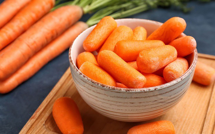 Cà rốt rất giàu collagen và vitamin A