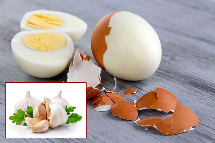 Trứng gà và tỏi đem lại hiệu quả cao trong loại bỏ giun kim