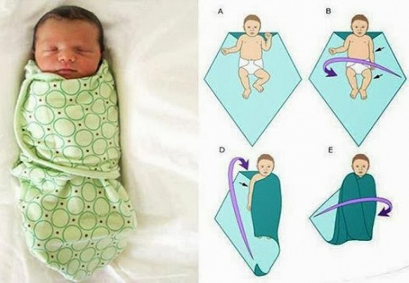 Muốn bé không thức đêm, mẹ hãy dùng mẹo quấn tã chặt trước khi đi ngủ