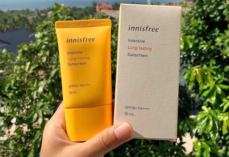 Innisfree Intensive Long-Lasting Sunscreen SPF 50+ PA ++++ được lựa chọn nhiều