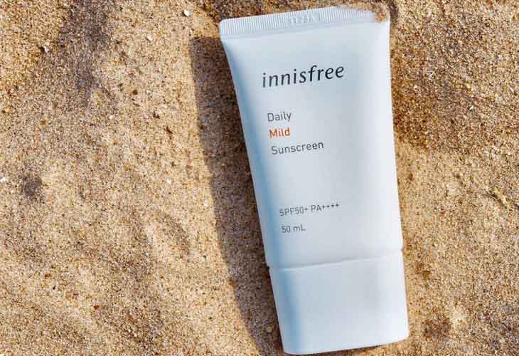 Kem chống nắng Innisfree Daily Mild Sunscreen có chỉ số chống nắng SPF50+/PA++++