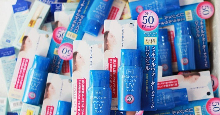 Kem chống nắng của Nhật Bản Shiseido Mineral Water Senka SPF 50 PA+++