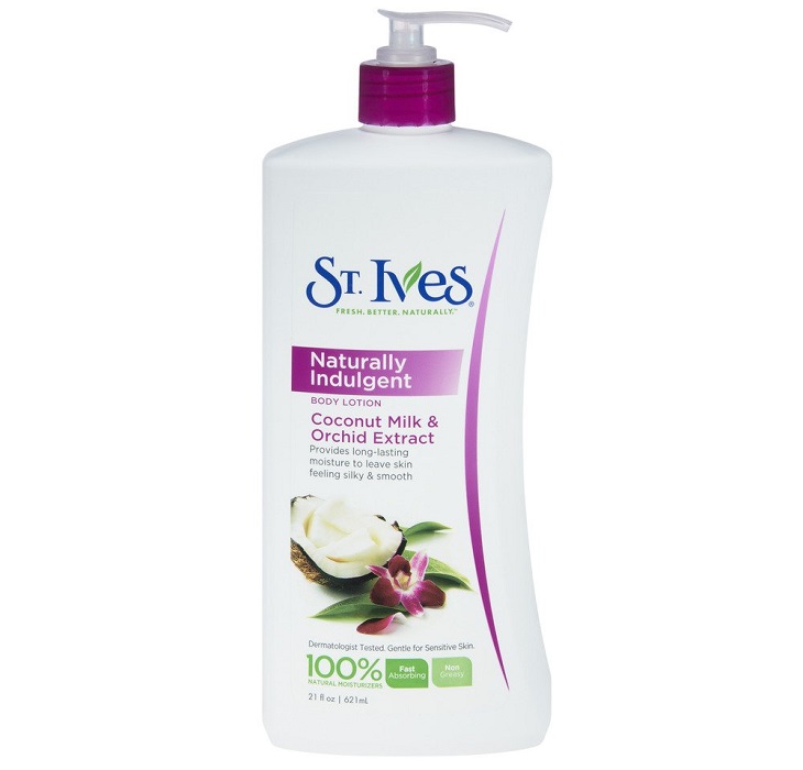 Sữa dưỡng da toàn thân St Ives Naturally Indulgent Coconut Milk & Orchid Extract Body Lotion