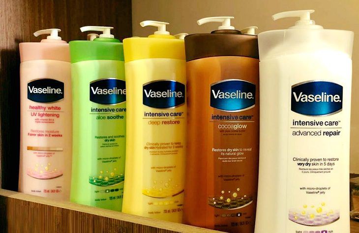 Vaseline dưỡng thể là các sản phẩm chăm sóc da toàn diện