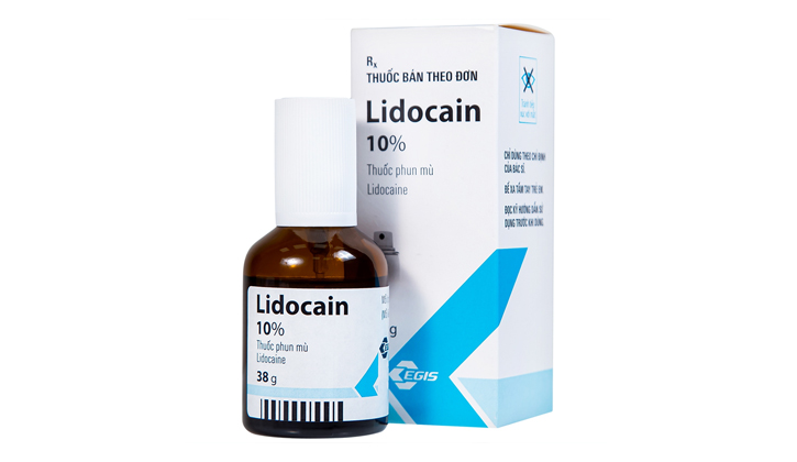 Lidocaine là thuốc xịt họng giúp bé cải thiện triệu chứng rát họng