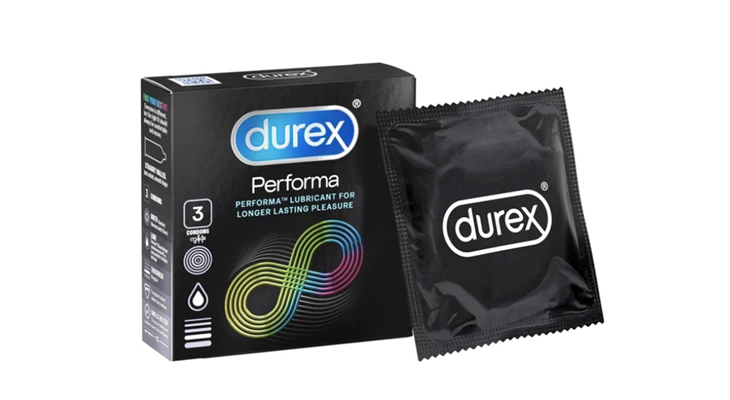 Bao cao su Durex Performa giúp kéo dài thời gian quan hệ