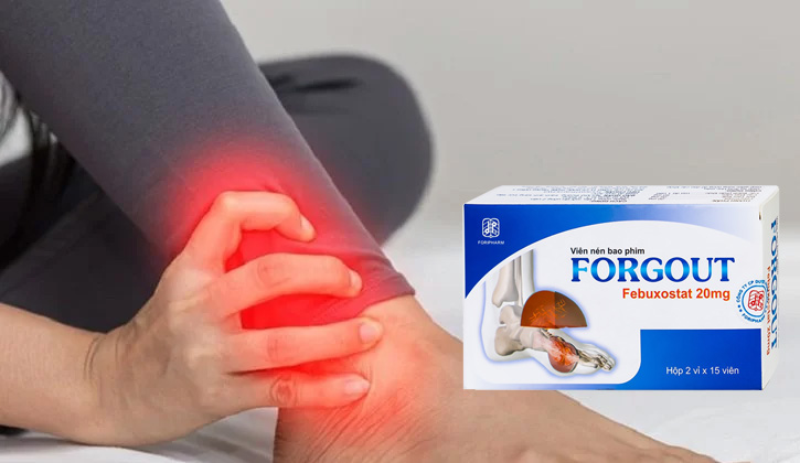 Thuốc Forgout có tác dụng làm giảm lượng acid uric - nguyên nhân chính gây bệnh gout