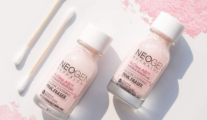 Neogen Dermalogy A-Clear Soothing Pink Eraser với công thức độc đáo