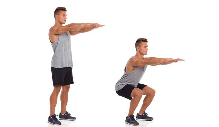 Squat cải thiện tuần hoàn máu đến vùng chậu nam giới