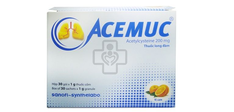 Thuốc long đờm Acemuc thường dùng cho các trường hợp bệnh về đường hô hấp trên