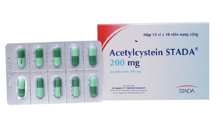 Thuốc Acetylcystein giúp giảm độ đặc quánh của dịch nhầy