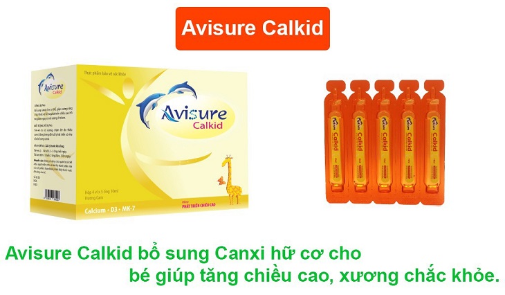 Avisure Calkid là thực phẩm bảo vệ sức khỏe, bổ sung canxi