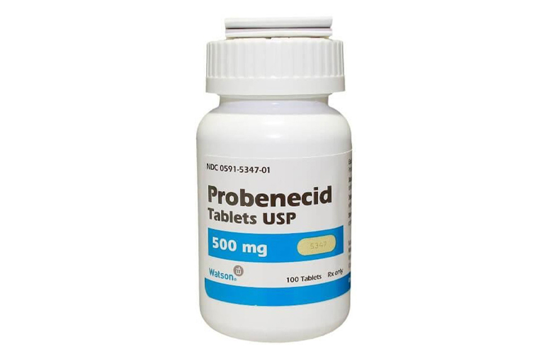 Probenecid là thuốc tăng cường loại bỏ axit uric qua thận hiệu quả