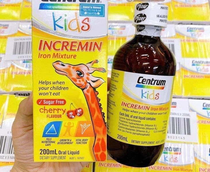 Centrum Kid của Úc là một loại thực phẩm chức năng được bào chế dưới dạng siro uống liền