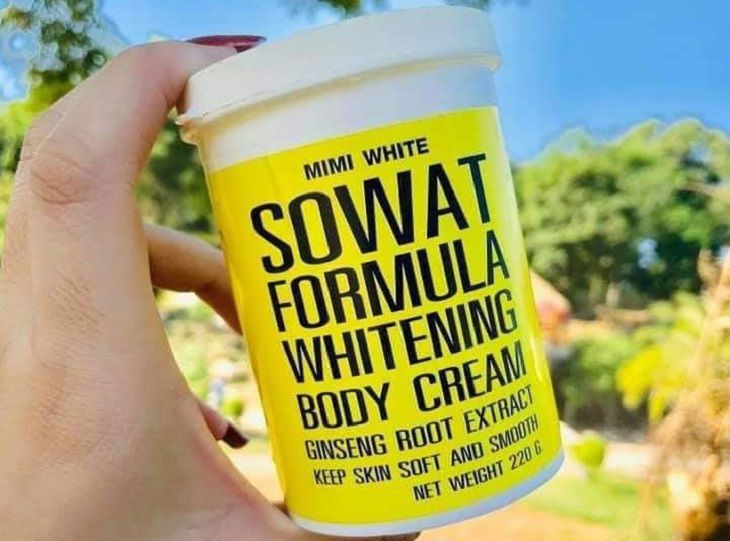 White SOWAT Formula Whitening Body Cream