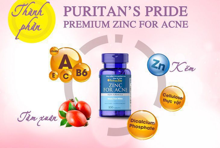 Puritan's Pride Premium Zinc For Acne là sản phẩm gì