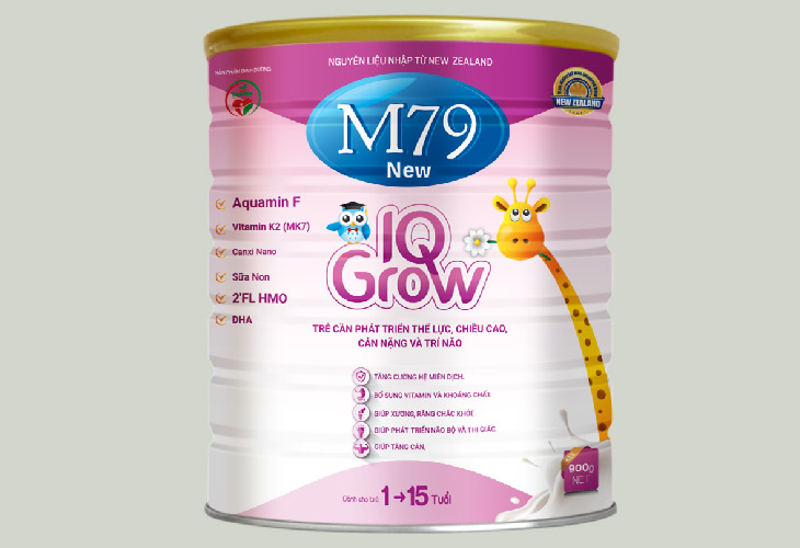 Sữa M79 New IQ Grow giúp trẻ tăng chiều cao