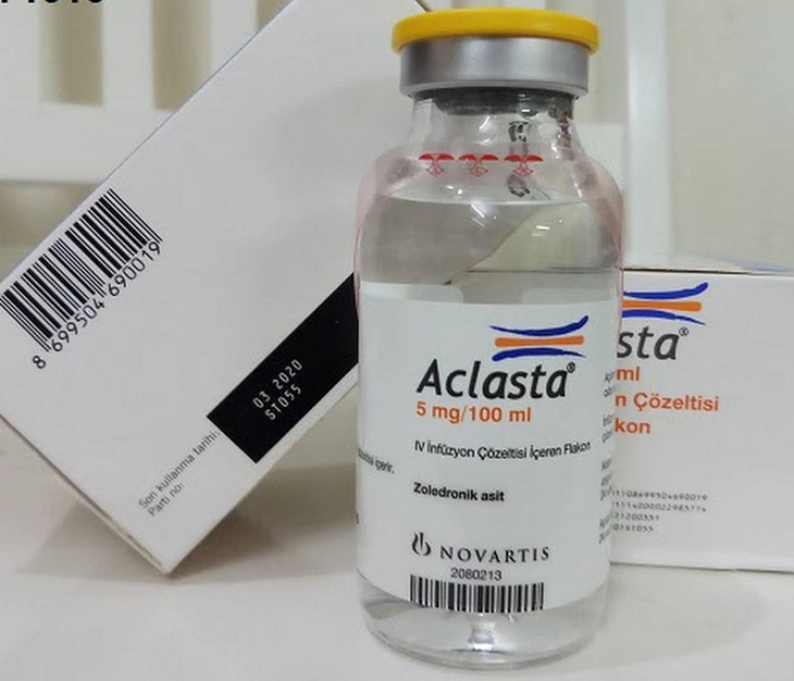 Aclasta có thể gây ra một số phản ứng bất thường cho cơ thể