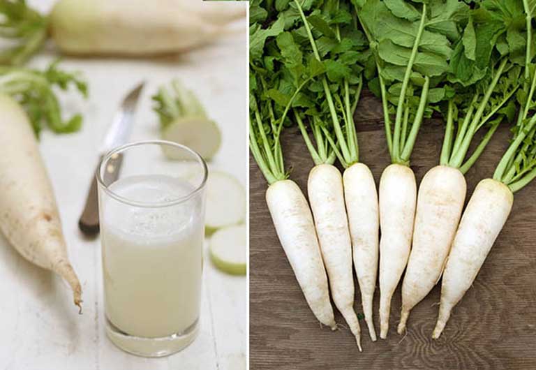 Củ cải trắng giúp giảm ho khan
