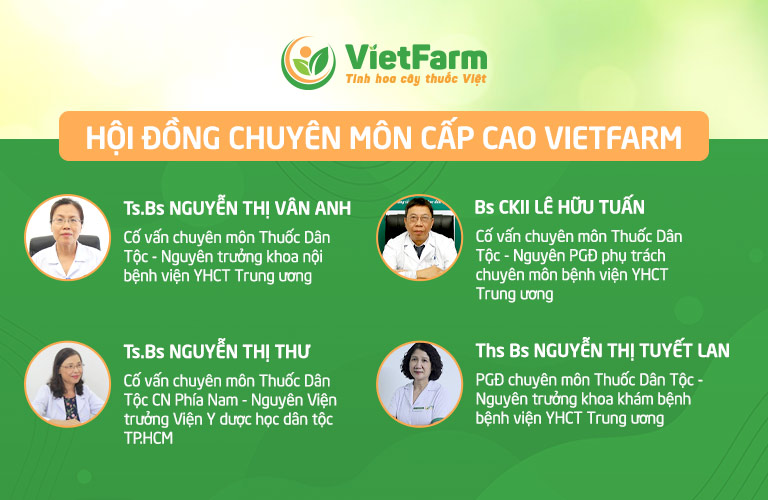 Đội ngũ chuyên gia của Trung tâm dược liệu Vietfarm