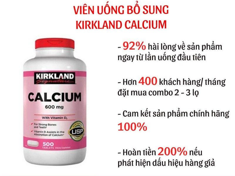 Kirkland Calcium tốt cho xương khớp