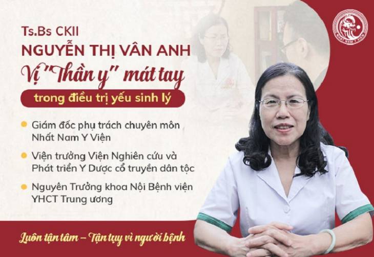 TS.BS Nguyễn Thị Vân Anh - người có hơn 30 năm kinh nghiệm điều trị bệnh về nam khoa