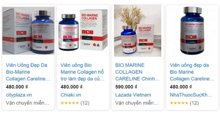 Viên uống Bio Marine Collagen của Úc đang được bán tại thị trường Việt Nam với giá bao nhiêu