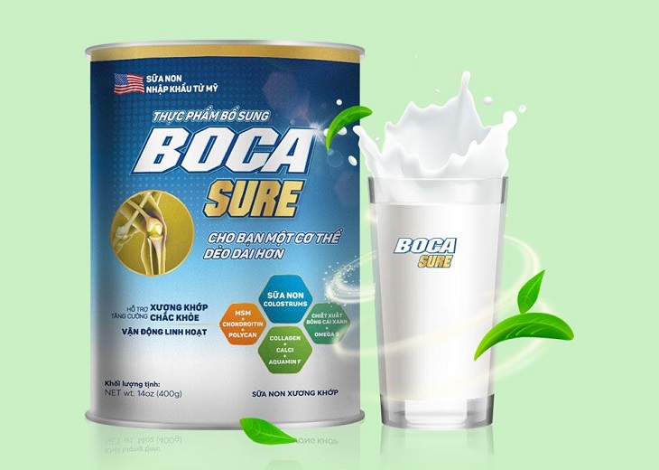 Sữa non Boca Sure dùng cho những người đang gặp vấn đề về xương khớp