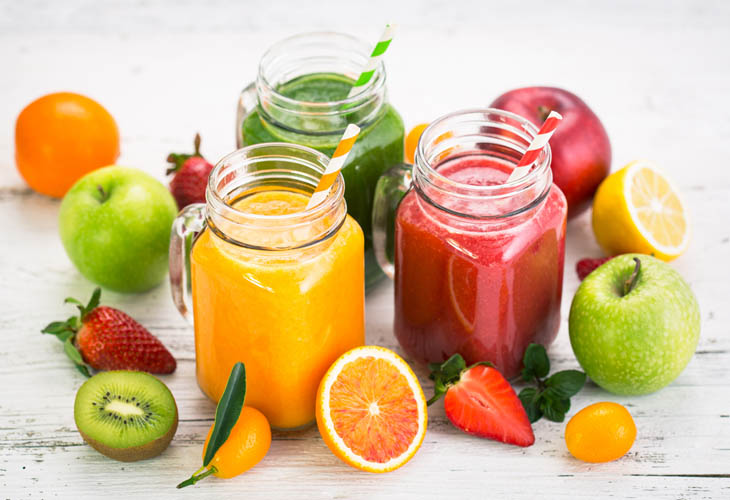 Bổ sung nước ép trái cây để cung cấp các dưỡng chất cho làn da