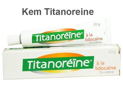 Thuốc trị trĩ ngoại titanoreine chứa hai thành phần chính là Lidocaine và Zinc oxide