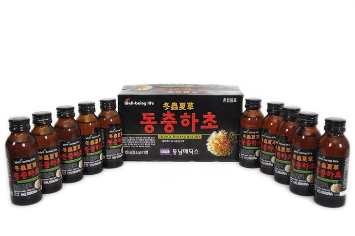 Đông trùng khô Hàn được sử dụng để bào chế nhiều loại thực phẩm chức năng