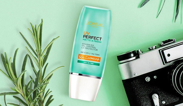 Thiết kế bao bì của L’Oréal Paris UV Perfect Matte & Fresh SPF50+ PA++++