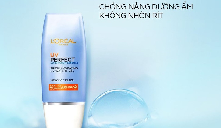 Kem chống nắng L’Oréal Paris UV Perfect Aqua Essence SPF50+ PA++++