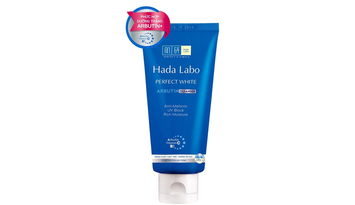 Tẩy da chết Hada Labo Perfect White Arbutin Cleanser