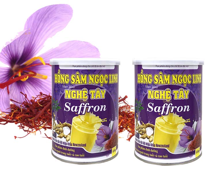 Hồng sâm ngọc linh nhuỵ hoa nghệ tây Saffron