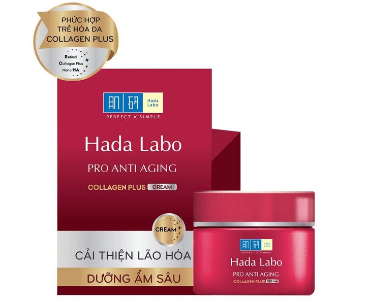 Kem dưỡng ẩm tối ưu Hada Labo Pro Anti Aging Collagen Plus Cream