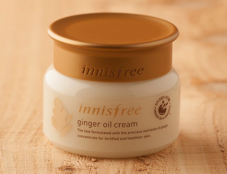 Kem dưỡng ẩm Innisfree Ginger Oil Cream có kết cấu dạng kem đặc