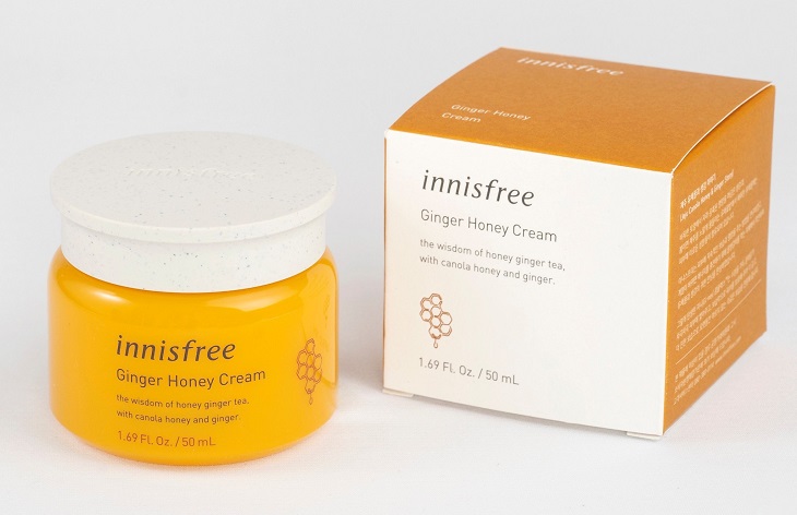 Innisfree Ginger Honey Cream có chiết xuất từ mật ong