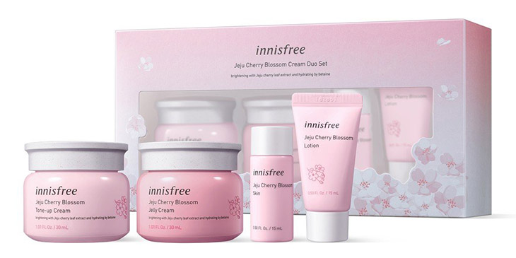 Bộ sản phẩm của Innisfree có tác dụng dưỡng da trắng sáng