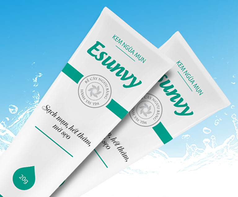 Kem trị mụn Esunvy là sản phẩm được rất nhiều người tin dùng để cải thiện các vấn đề về mụn trên da