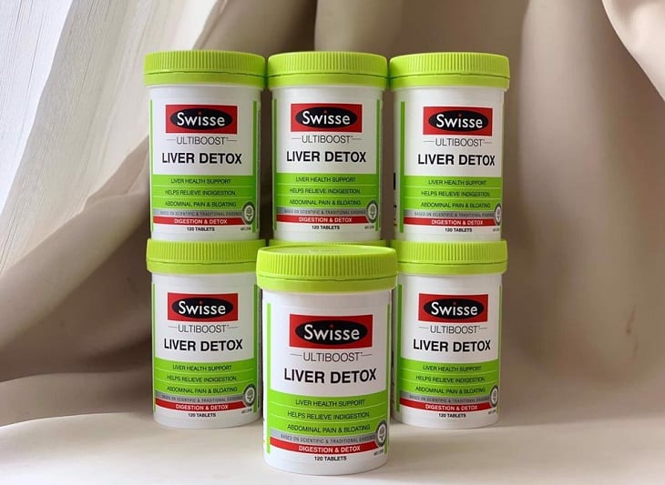 Viên uống bổ gan giải độc Swisse Ultiboost Liver Detox 120 viên của Úc