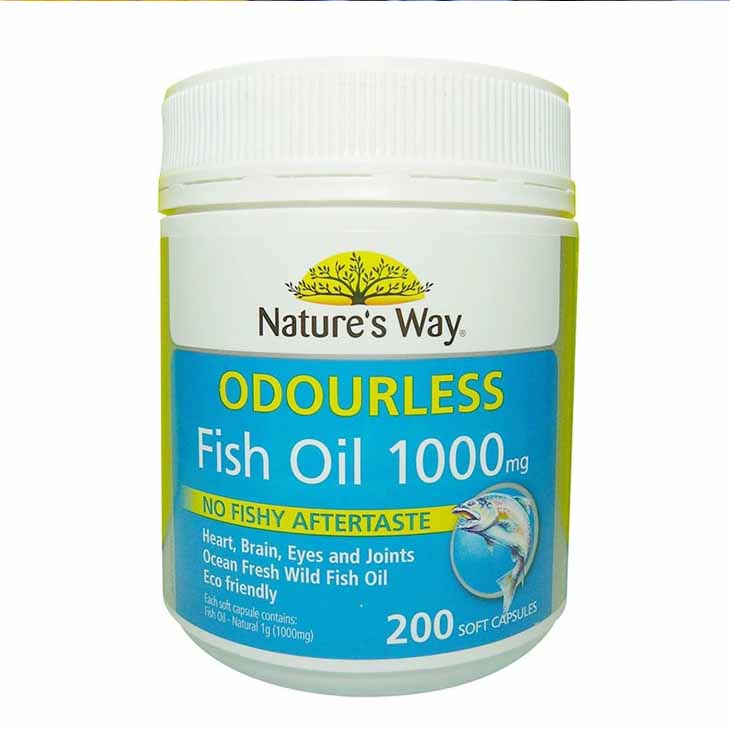 Nature's way fish oil 1000mg 200 capsules còn giúp tạo năng lượng cho cơ thể người dùng