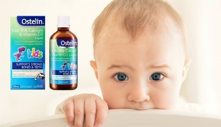 Ostelin Kids Milk Calcium & Vitamin D3 90ml dành cho trẻ nhỏ