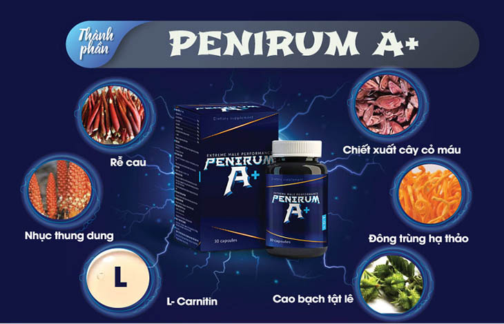 Penirum A+ có chiết xuất từ các dược liệu thiên nhiên