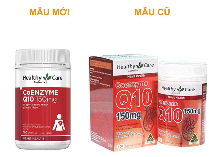2 mẫu sản phẩm của Q10 healthy care hiện tại trên thị trường