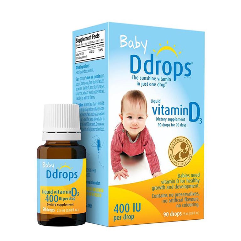 sản phẩm bổ sung vitamin D3 cho trẻ sơ sinh Vitamin D3 Baby Ddrops