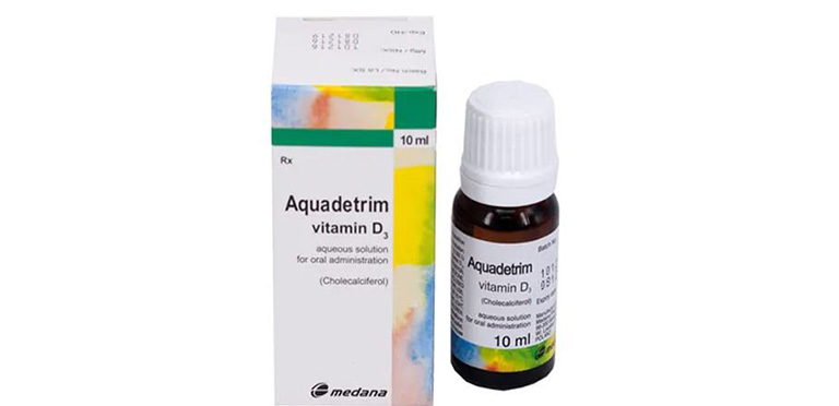 sản phẩm bổ sung vitamin D3 cho trẻ sơ sinh Aquadetrim Vitamin D3