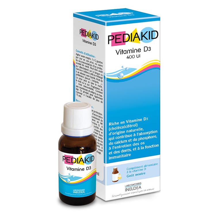  sản phẩm bổ sung vitamin D3 cho trẻ sơ sinh Pediakid Vitamin D3 