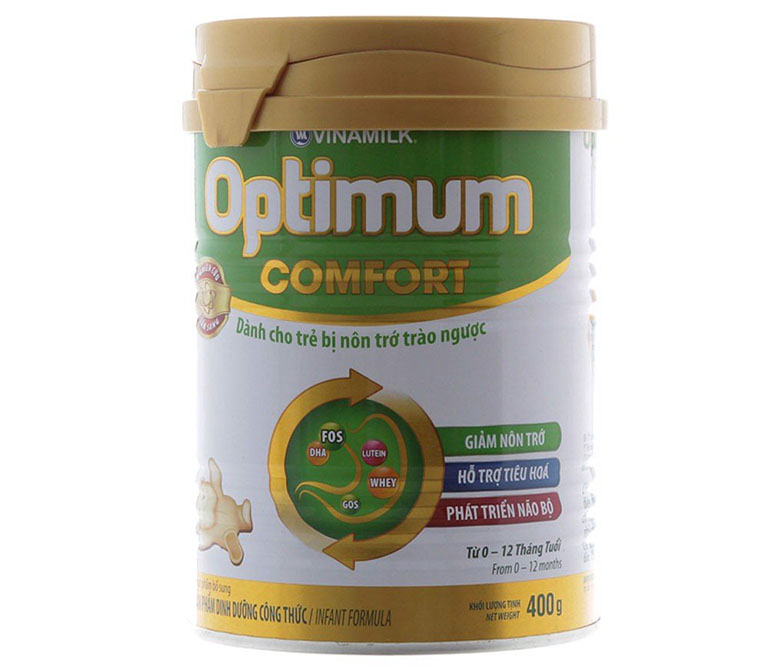 Optimum Comfort là một trong những loại sữa chống trào ngược dạ dày được nhiều bậc phụ huynh tin dùng
