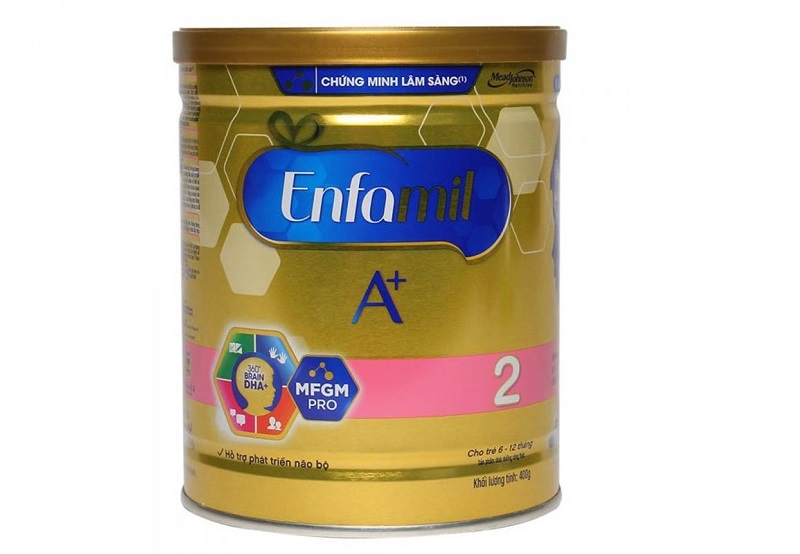 Sữa bột tăng cân Enfamil A+ 2 MFGM Pro DHA khá phổ biến ở thị trường nước ta
